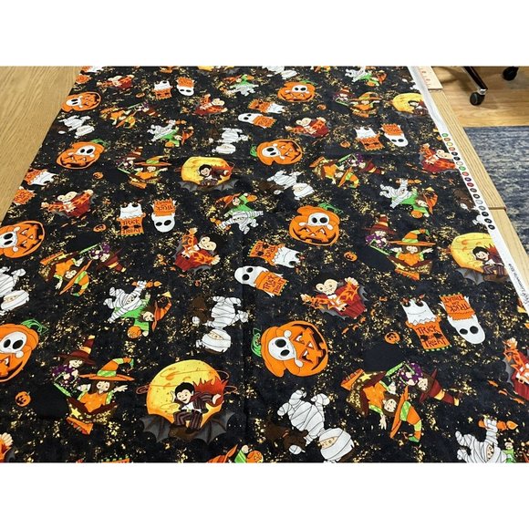 Boo-ligans Style Licensed to SSI Cotton Halloween Fabric 2.75 Yards x 44 Inch - Picture 12 of 16